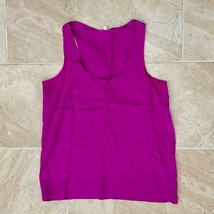 Silk magenta JCrew racerback tank size P4